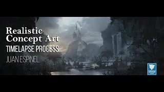 Realistic Environment Concept Art Speedpaint Timelapse Process Using Photobashin Techniques