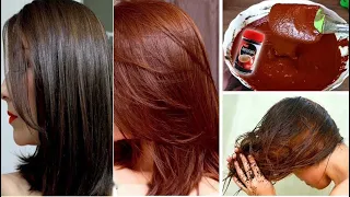 Coffee Natural brown dye covers gray hair from the first use, hair growth, moisturizing, oil