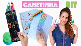 VOLTA ÀS AULAS: DIYs INCRÍVEIS USANDO CANETINHA | Paula Stephânia