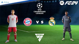 Gameplay FC 24 PS4 - Bayern vs Real Madrid | Semifinal Liga Champions UEFA 2023/24
