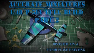 Accurate Miniatures 1/48 P-51A Full Build Part 2 - Disaster Fix & Camouflage Painting