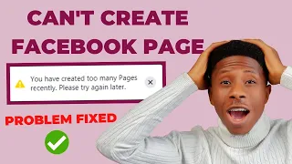 Cannot Create Facebook Page You Have Created Too Many Pages Recently | PROBLEM FIXED - 2023