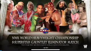 8 Man Gauntlet Eliminator Match NWA World Heavyweight Championship WWE 2k24