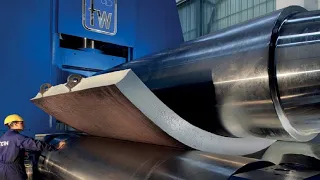 Amazing Biggest & Most Satisfying Steel Bending Machine At Work, Useful Steel Bending Tools