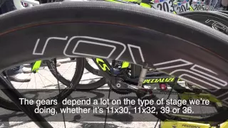 Alberto Contador's Giro d'Italia race bike