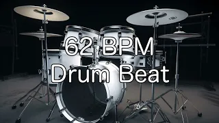 62 BPM Rock Drum Beat for Musical Practise