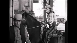 John Wayne's Coolest Scenes #2: Meeting Ella Raines, "Tall In The Saddle" (1944)