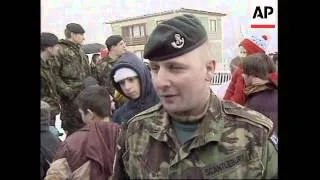 BOSNIA: ROVNO: BRITISH TROOPS COME TO AID OF CUT-OFF VILLAGES