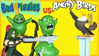 New Angry Birds vs Bad Piggies and Super Heroes on kids channel SanSanychTV