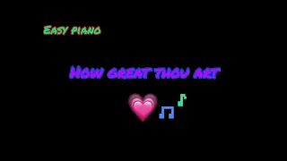 How Great Thou Art (Easy Piano Tutorial)