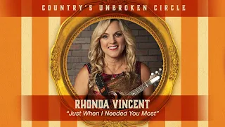 Rhonda Vincent sings "Just When I Needed You Most" live on Country's Unbroken Circle