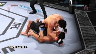 EA UFC 2015 Melendez vs Melendez. KO of body spammer with 1 second left. Gammer tag Redink01.