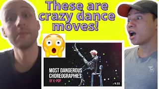 Kpop (BTS, Blackpink, EXO, NCT, & more) DANGEROUS Choreographies That Make Fans SCREAM | reaction