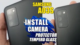 Install Camera Protective Glasses Samsung Galaxy A03s Mobile