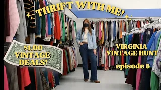 Thrift With Me! ~$1.00 VINTAGE DEALS~ Thrifting Road Trip 5