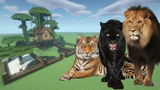 How To Make a Lion, Panther, and Tiger Farm in Minecraft PE