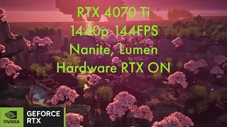 Fortnite : Chapter 4 Season 3 | RTX 4070 Ti (1440p 144FPS Nanite, Lumen, Hardware RTX ON / DLSS ON )