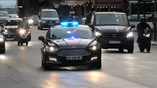 Unmarked Cars & Police Responding in Paris