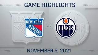 NHL Highlights | Rangers vs. Oilers - Nov. 5, 2021