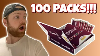 PANINI WORLD CUP QATAR 2022 TREASURE BOX OPENING - 100 PACKS OF PANINI WORLD CUP STICKERS TO OPEN!!!