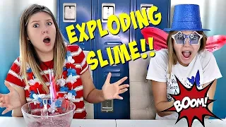 Don't Choose the Wrong Locker Slime Challenge || July 4th Edition || Taylor & Vanessa