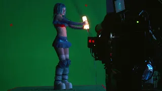 Ana De Armas Joi Hologram BTS