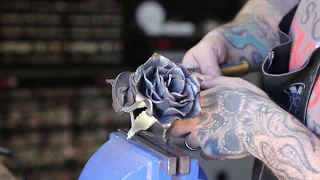 Making a steel rose Forging a rose blacksmith Rose