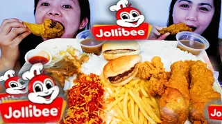 JOLLIBEE MUKBANG/All Time Favorite Jollibee/Mukbang Philippines/ASMR
