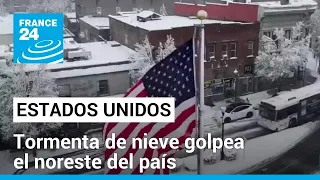 El noreste de Estados Unidos paralizado por una fuerte tormenta de nieve