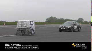 ANCAP CRASH TEST: Kia Optima (November 2015 - onwards) autonomous emergency braking test