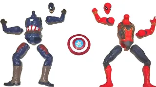 Merakit Mainan Spider-Man dan Captain America Avengers Toys