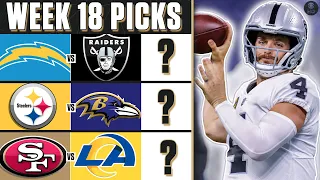 Expert Picks for EVERY Week 18 NFL Game [Best bets, top props, playoff picture] | CBS Sports HQ