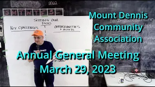 Annual General Meeting March 29, 2023: Mount Dennis Community Association (MDCA)