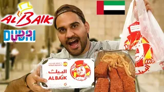 Al Baik in Dubai Mall | I tried Saudi Arabia's Most Popular Fast Food Al Baik