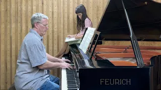 Schubert Impromptu Op.90 No.3 - Emilie & Dad