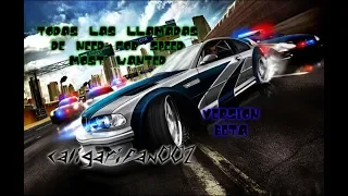 Todas las llamadas de Need for Speed Most Wanted + versión beta