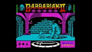 Barbarian II - The Dungeon of Drax (1988 / 128k AY Music Version) Barbarian Walkthrough, ZX Spectrum