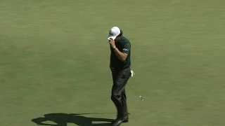 Phil Mickelson thrills the crowd with a 35 footer at Deutsche Bank