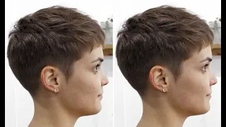 Very Short pixie haircut & Hairstyle for women | Short Layered Hair Cutting Techniques & Tips