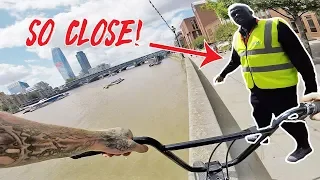 BMX RIDING ON THE EDGE * LONDON GOPRO *