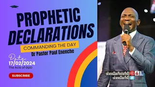 COMMANDING THE DAY-THE PROPHETIC DECLARATIONS (17/02/2024) #prayer #midnights #viral #reels #shorts