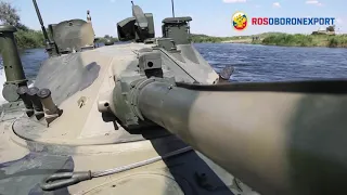 The inside of the Sprut-SDM1 Light Amphibious Tank