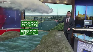 Connecticut River sees high water levels after rain over this past month
