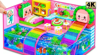 DIY Idea Build CoComelon Toy House has Aquarium, Rainbow Slide from Cardboard - DIY Miniature House