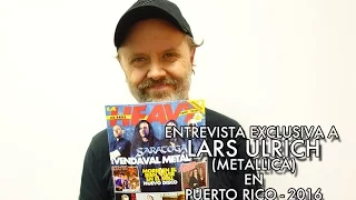 Exclusive interview with Lars Ulrich (Metallica) - Porto Rico 2016