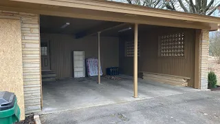 How to enclose a carport