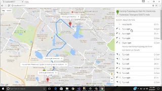 Google maps ASP.NET MVC -  display near by locations and directions