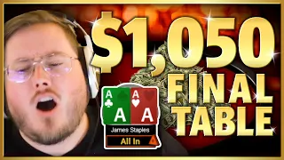 MY DEEPEST RUN YET IN THE $1,050 GRAND FOR 2023? Pokerstaples Highlights