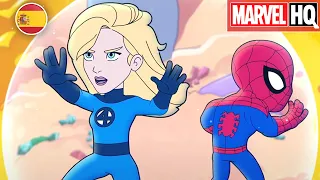 Aventuras de los superhéroes de Marvel | Spidey y la Mujer Invisible se enfrentan a Swarm