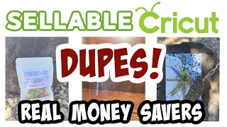 MONEY SAVING Cricut DUPES that PACK a PROFIT | SELLABLE DIY's using BLANKS